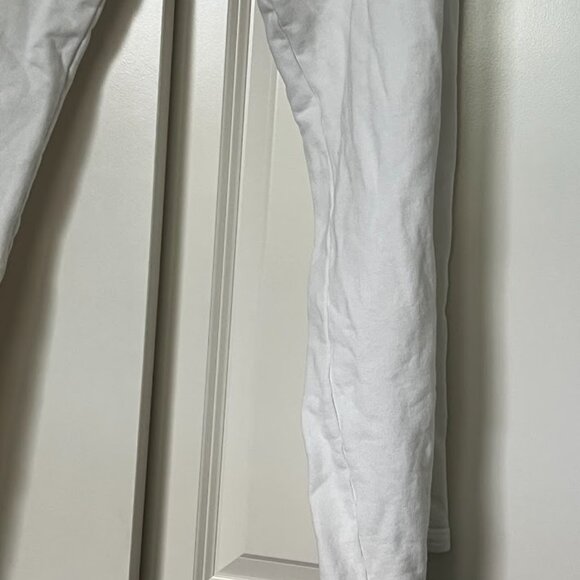 BRANDY MELVILLE White Elastic Waist Wide Leg Sweat Lounge Pants One Size - Picture 12 of 12